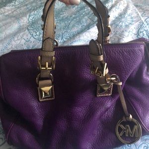 MK purple handbag